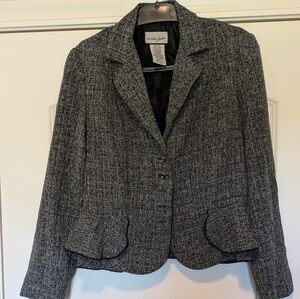 Classic Black and Gray Women's Blazer